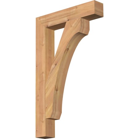 Ekena Millwork Legacy Block Smooth Bracket, Western Red Cedar, 3 1/2"W x 20"D x 32"H BKT04X20X32LEC05SWR